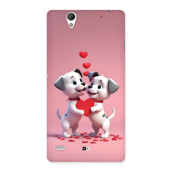 Two Puppies Together Back Case for Xperia C4