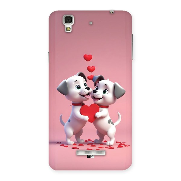 Two Puppies Together Back Case for YU Yureka Plus