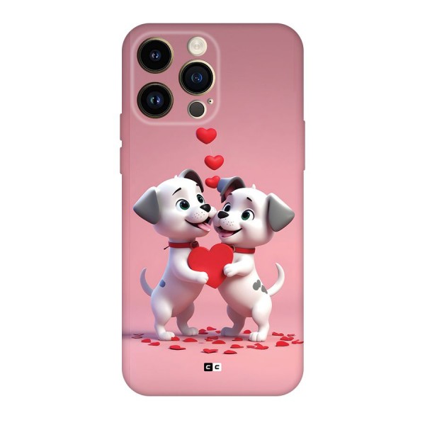 Two Puppies Together Back Case for iPhone 14 Pro Max