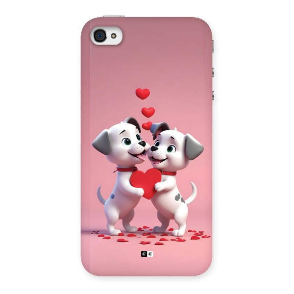Two Puppies Together Back Case for iPhone 4 4s