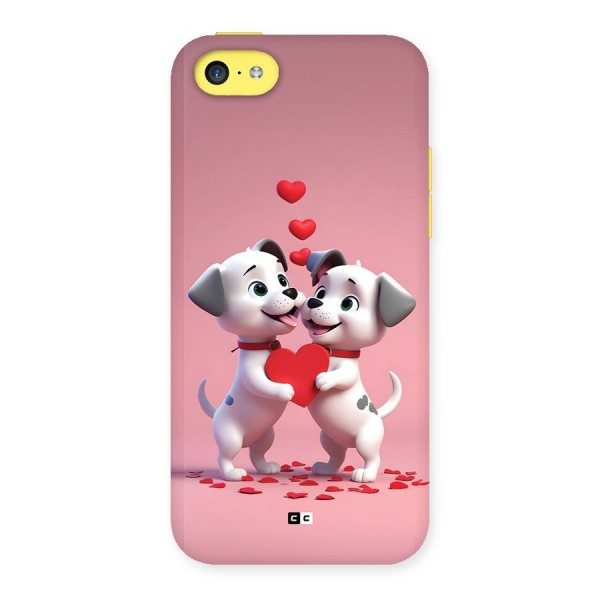 Two Puppies Together Back Case for iPhone 5C