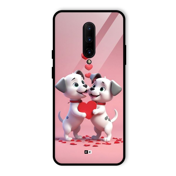 Two Puppies Together Glass Back Case for OnePlus 7 Pro