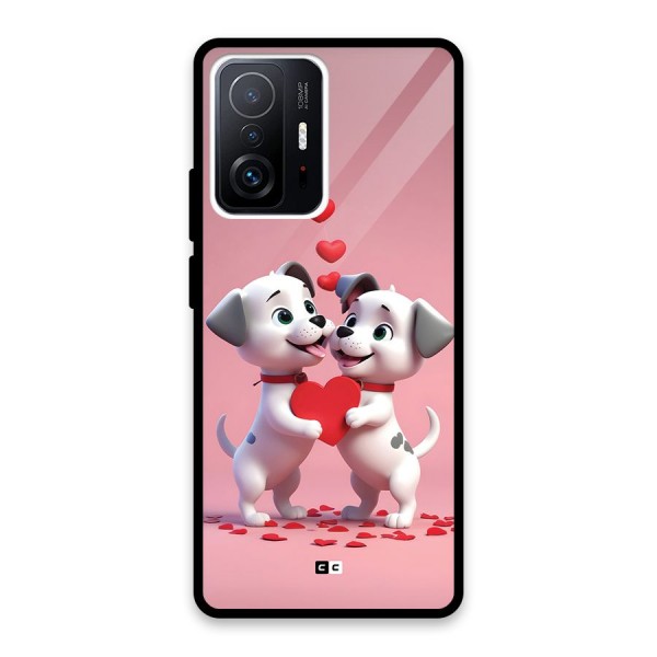 Two Puppies Together Glass Back Case for Xiaomi 11T Pro