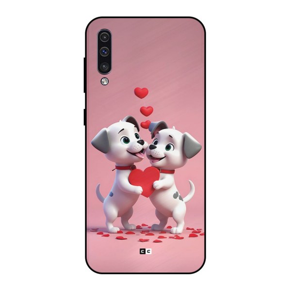 Two Puppies Together Metal Back Case for Galaxy A30s