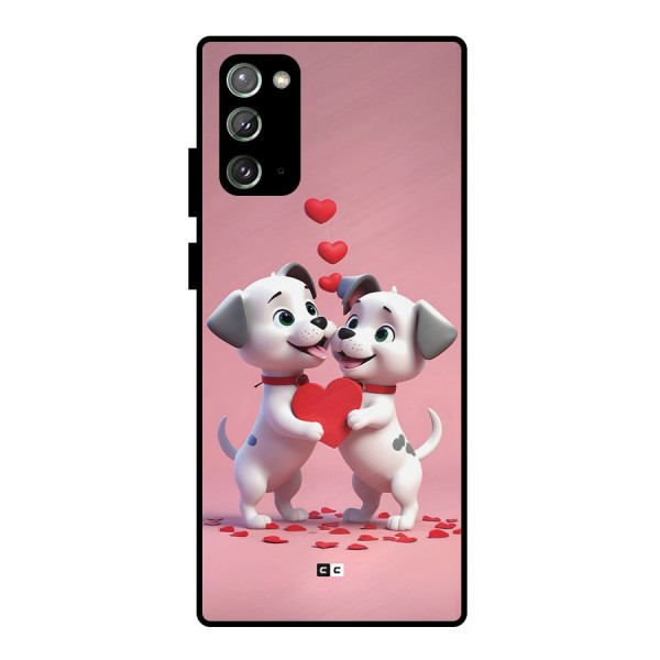 Two Puppies Together Metal Back Case for Galaxy Note 20