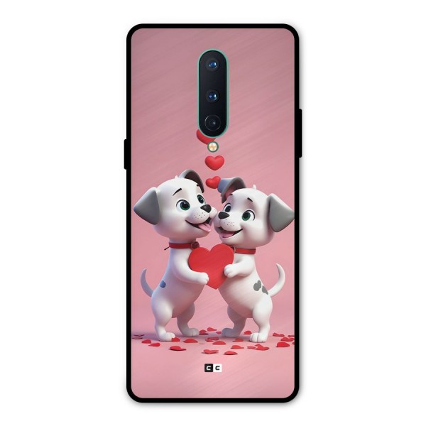 Two Puppies Together Metal Back Case for OnePlus 8