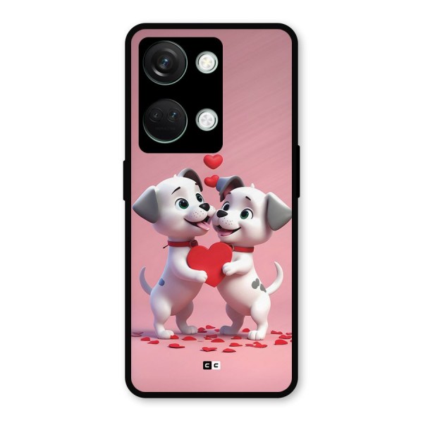 Two Puppies Together Metal Back Case for OnePlus Nord 3