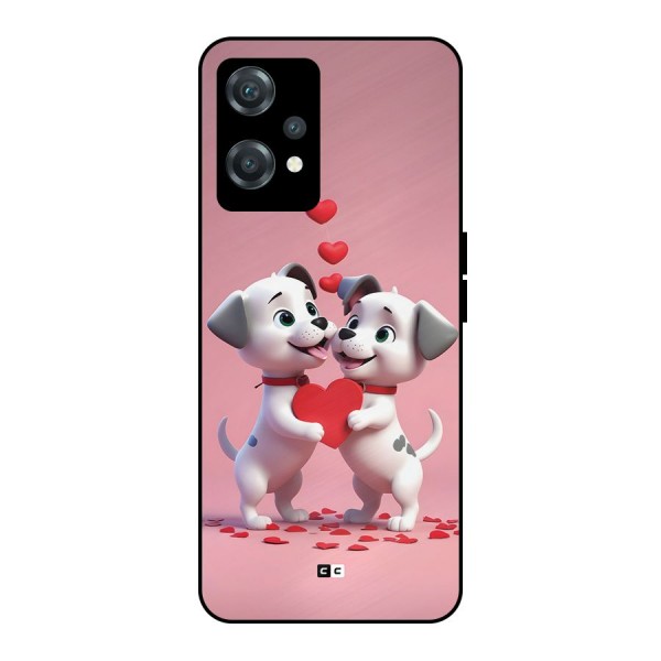 Two Puppies Together Metal Back Case for OnePlus Nord CE 2 Lite 5G