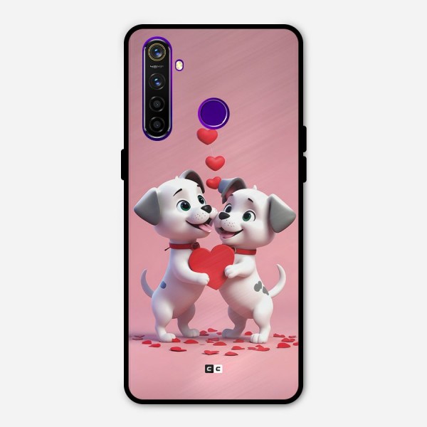 Two Puppies Together Metal Back Case for Realme 5 Pro