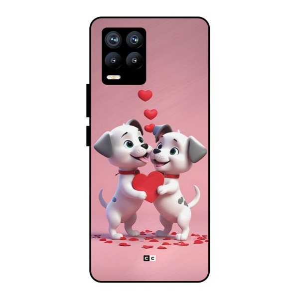 Two Puppies Together Metal Back Case for Realme 8 Pro