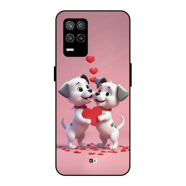 Two Puppies Together Metal Back Case for Realme 9 5G