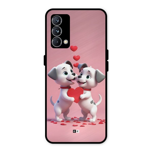 Two Puppies Together Metal Back Case for Realme GT Master Edition