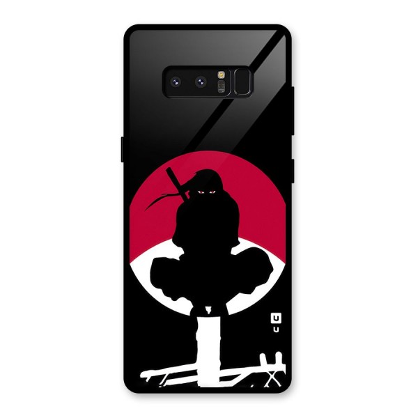 Uchiha Itachi Minimalist Glass Back Case for Galaxy Note 8