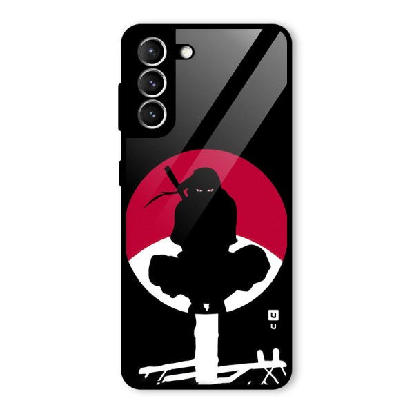 Uchiha Itachi Minimalist Glass Back Case for Galaxy S21 5G