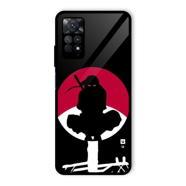 Uchiha Itachi Minimalist Glass Back Case for Redmi Note 11 Pro Plus 5G