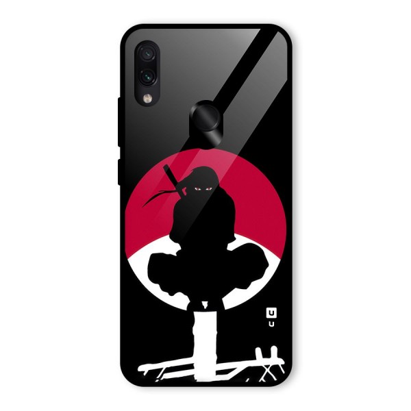 Uchiha Itachi Minimalist Glass Back Case for Redmi Note 7 Pro