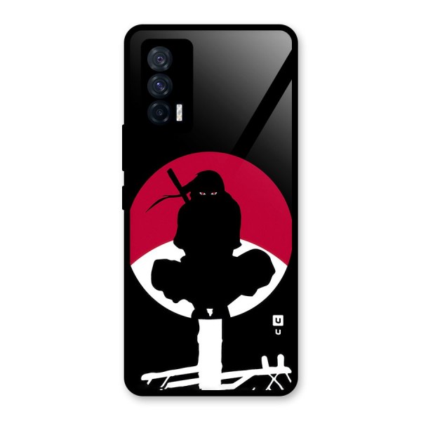 Uchiha Itachi Minimalist Glass Back Case for Vivo iQOO 7 5G