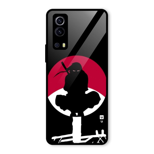 Uchiha Itachi Minimalist Glass Back Case for Vivo iQOO Z3