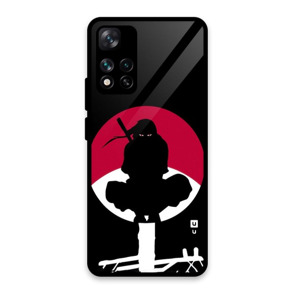 Uchiha Itachi Minimalist Glass Back Case for Xiaomi 11i HyperCharge 5G