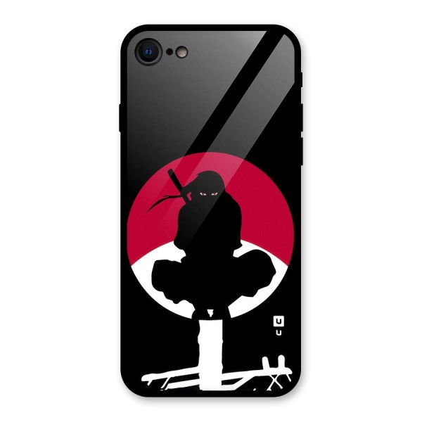 Uchiha Itachi Minimalist Glass Back Case for iPhone 7