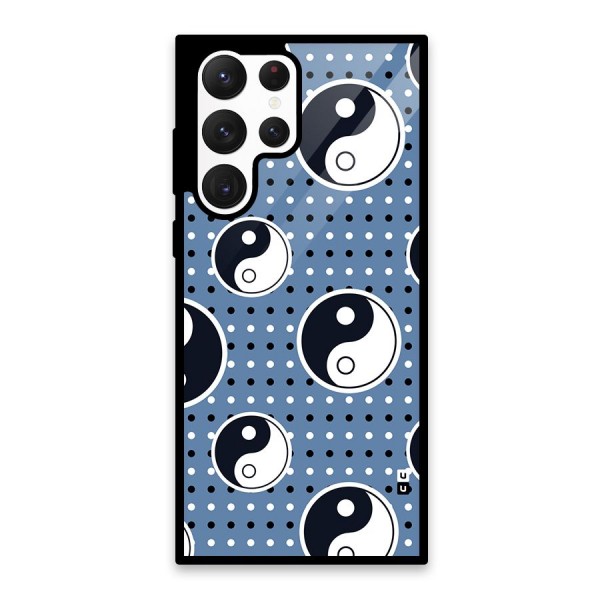 Ultimate Yin Yang Glass Back Case for Galaxy S22 Ultra 5G