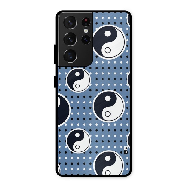 Ultimate Yin Yang Metal Back Case for Galaxy S21 Ultra 5G