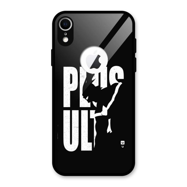 Ultra Plus Glass Back Case for iPhone XR Logo Cut