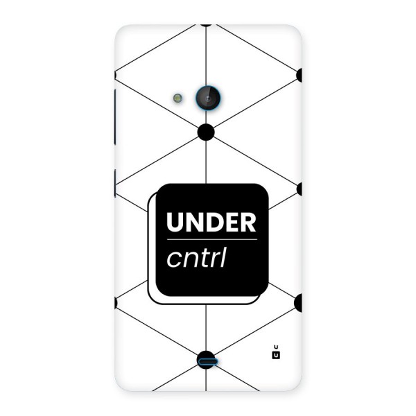 Under Control Back Case for Lumia 540