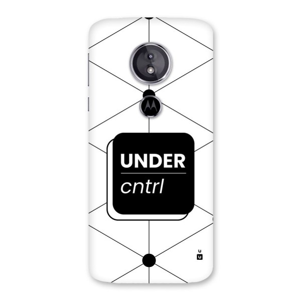 Under Control Back Case for Moto E5