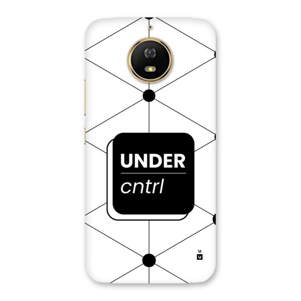 Under Control Back Case for Moto G5s
