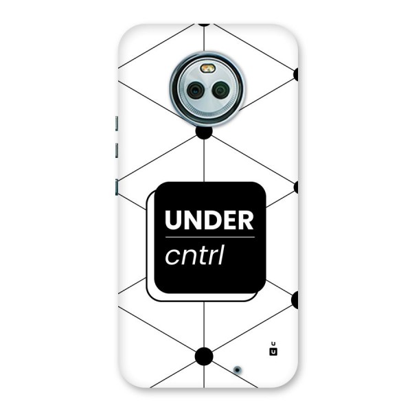 Under Control Back Case for Moto X4