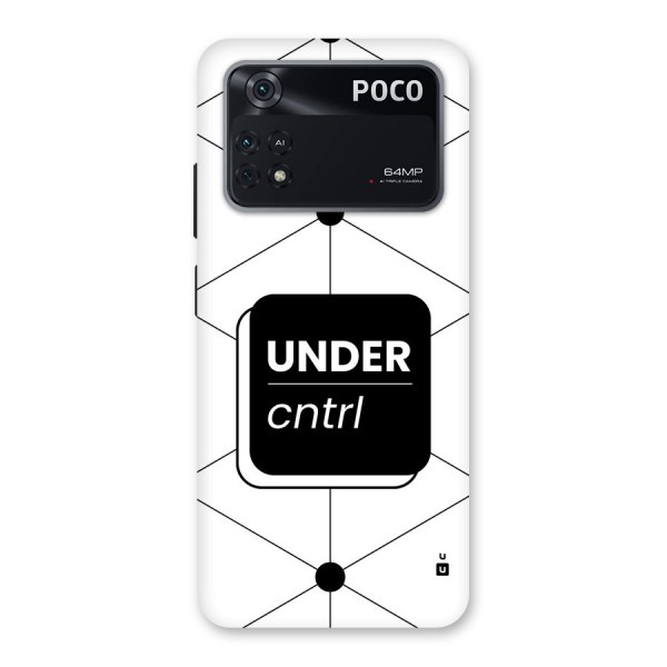 Under Control Back Case for Poco M4 Pro 4G