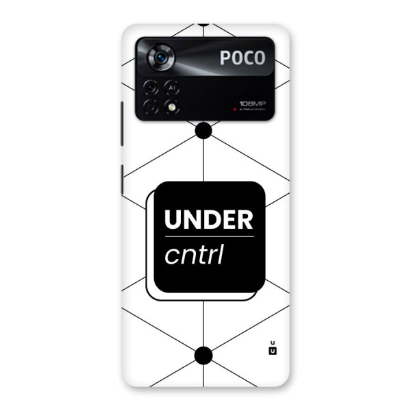 Under Control Back Case for Poco X4 Pro 5G