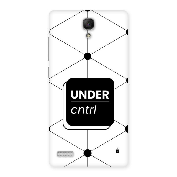 Under Control Back Case for Redmi Note Prime