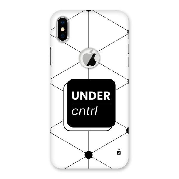 Under Control Back Case for iPhone XS Logo Cut