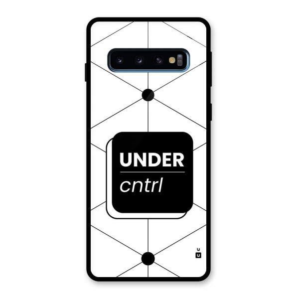 Under Control Glass Back Case for Galaxy S10