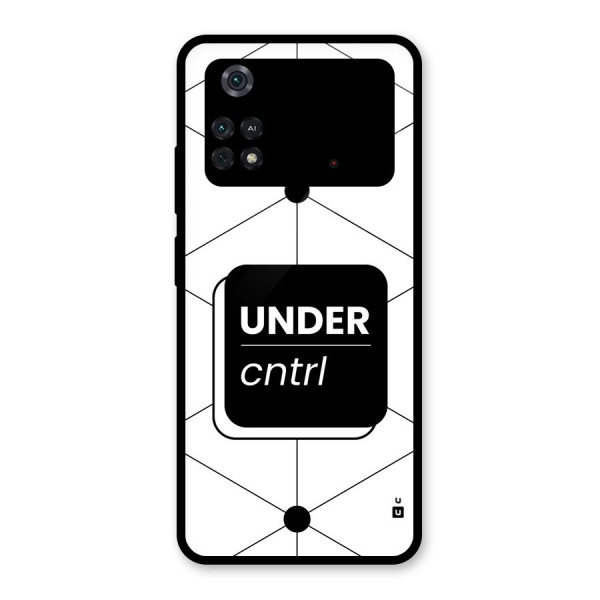 Under Control Glass Back Case for Poco M4 Pro 4G