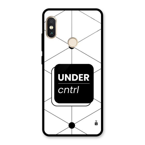 Under Control Glass Back Case for Redmi Note 5 Pro