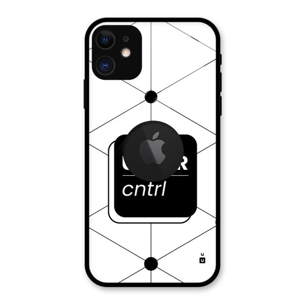 Under Control Glass Back Case for iPhone 11 Logo Cut