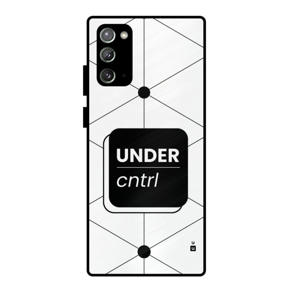 Under Control Metal Back Case for Galaxy Note 20