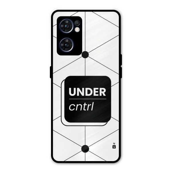 Under Control Metal Back Case for Oppo Reno7 5G