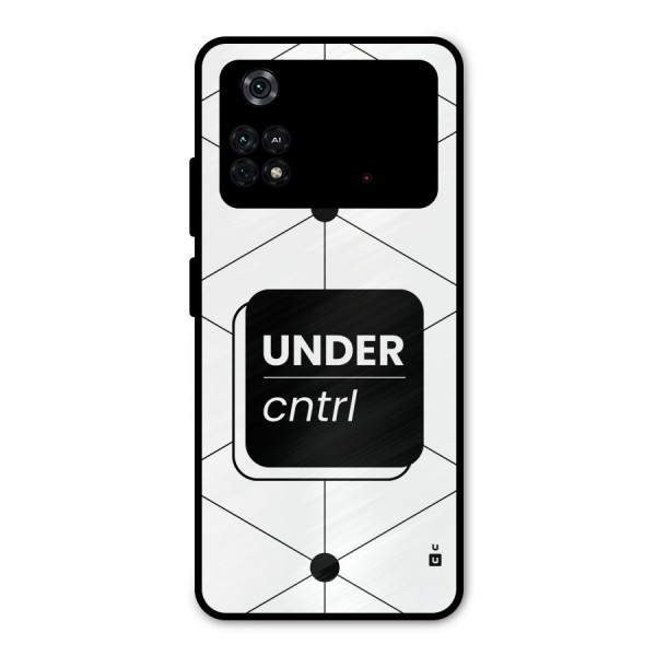 Under Control Metal Back Case for Poco M4 Pro 4G