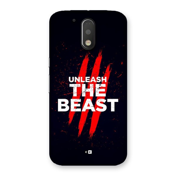 Unleash The Beast Back Case for Moto G4 Plus