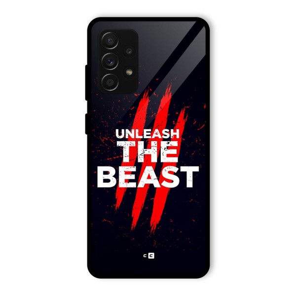 Unleash The Beast Glass Back Case for Galaxy A53 5G
