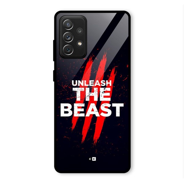Unleash The Beast Glass Back Case for Galaxy A72