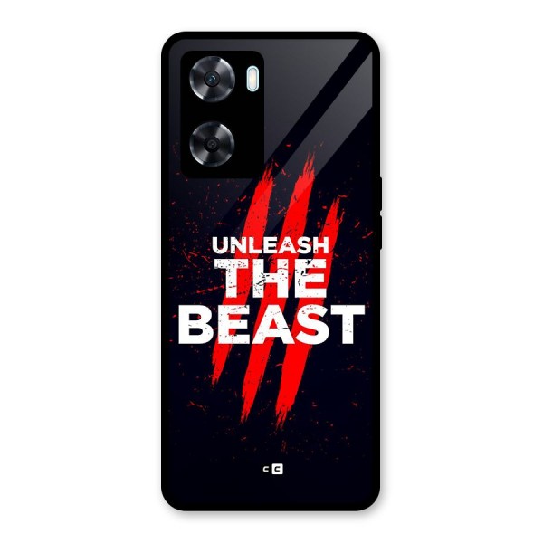 Unleash The Beast Glass Back Case for Oppo A77