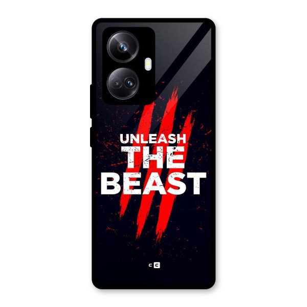 Unleash The Beast Glass Back Case for Realme 10 Pro Plus