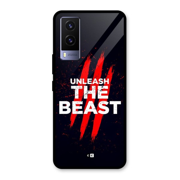 Unleash The Beast Glass Back Case for Vivo V21e 5G