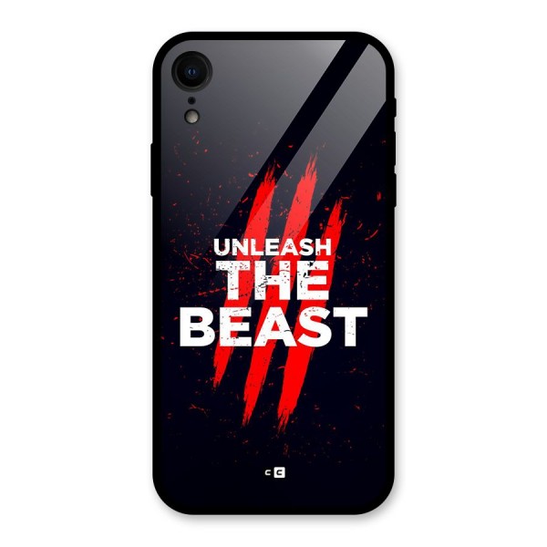 Unleash The Beast Glass Back Case for iPhone XR