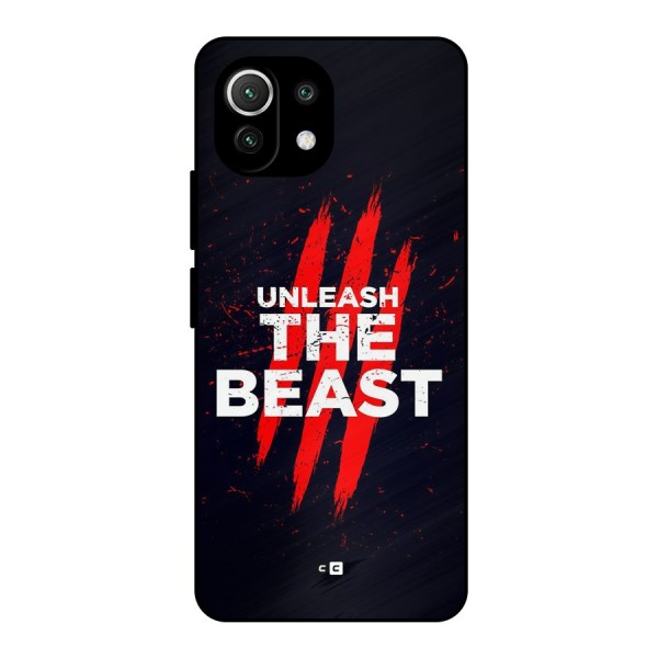 Unleash The Beast Metal Back Case for Mi 11 Lite